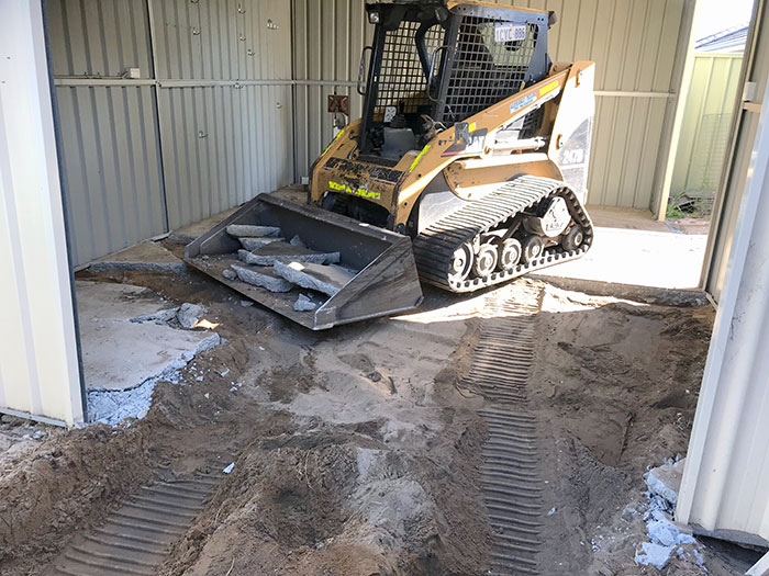 bobcat concrete removal